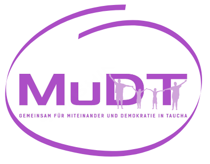 MuDT-Logo: Gemeinsam für Miteinander und Demokratie in Taucha