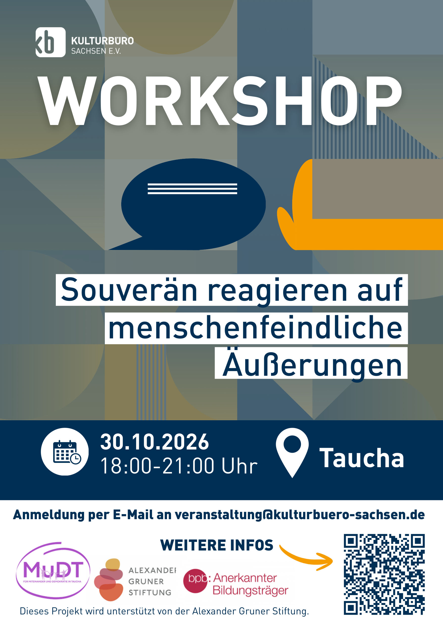 Workshop-Poster mit den Daten zum Workshop